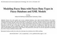 ترجمه مقاله انگلیسی:  Modeling Fuzzy Data with Fuzzy Data Types in Fuzzy Database and XML Modelsn