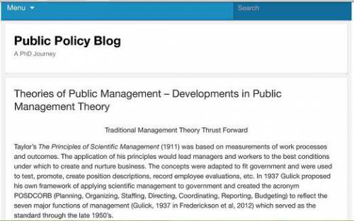 ترجمه مقاله :نظریه های مدیریت دولتی، توسعه هایی در نظریه مدیریت دولتی